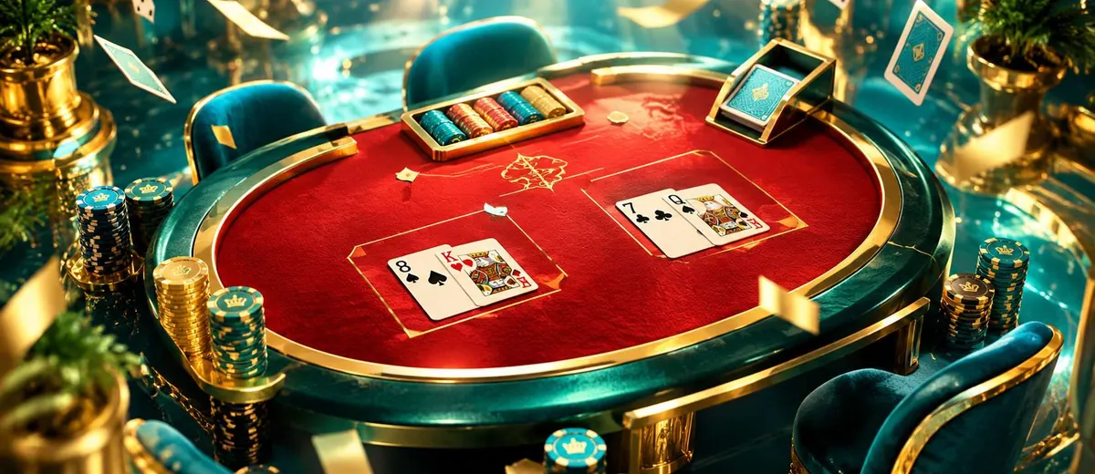 Ilustrasi baccarat table and golden casino — panduan Cek Harga Sebelum Beli Blanja4d