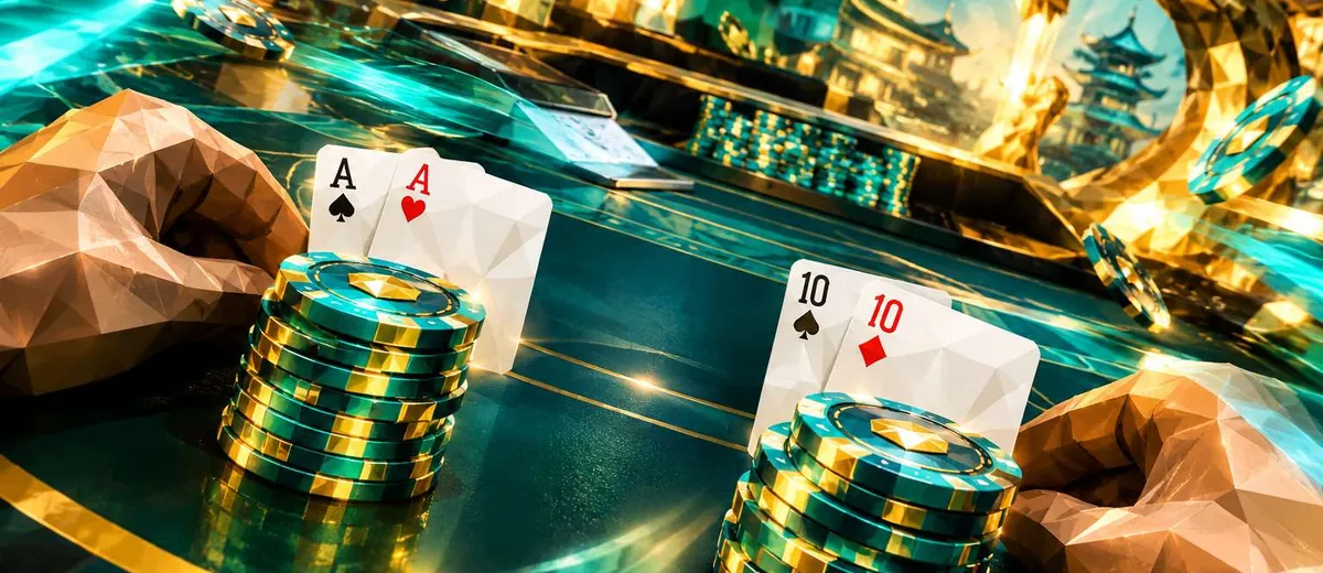 Ilustrasi blackjack table and casino chips — panduan Pulsa sebagai Hadiah Blanja4d