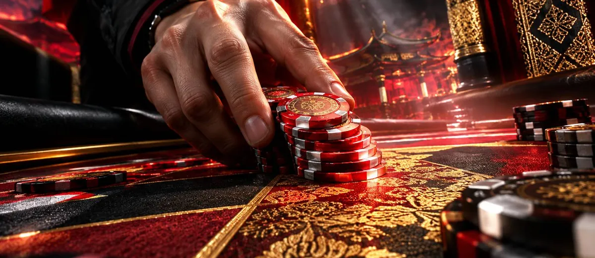 Ilustrasi casino chips and golden casino — panduan Joki Game Blanja4d
