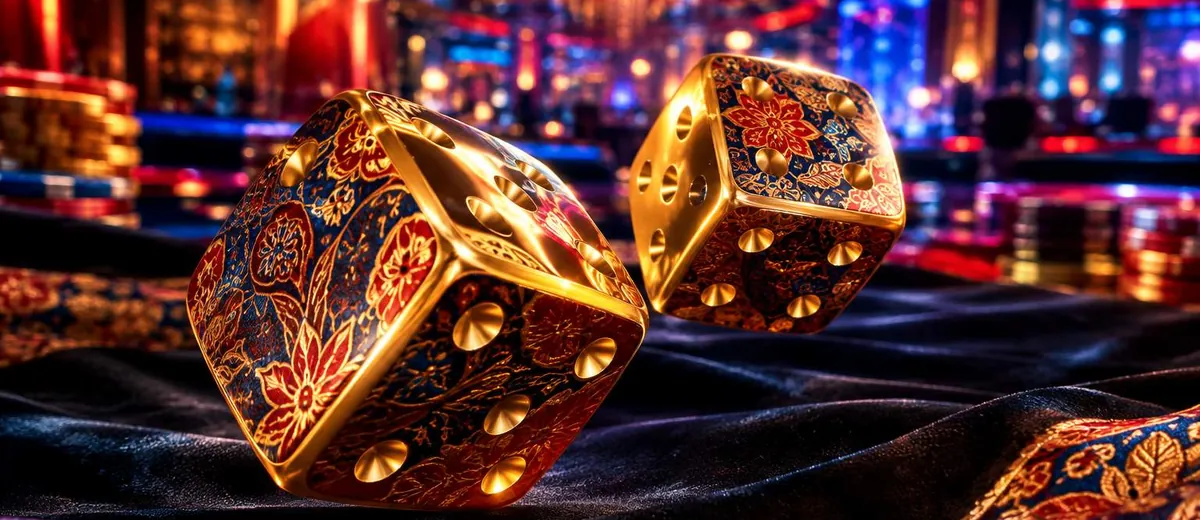 Ilustrasi casino dice and golden casino — panduan Blanja4d Login Blanja4d